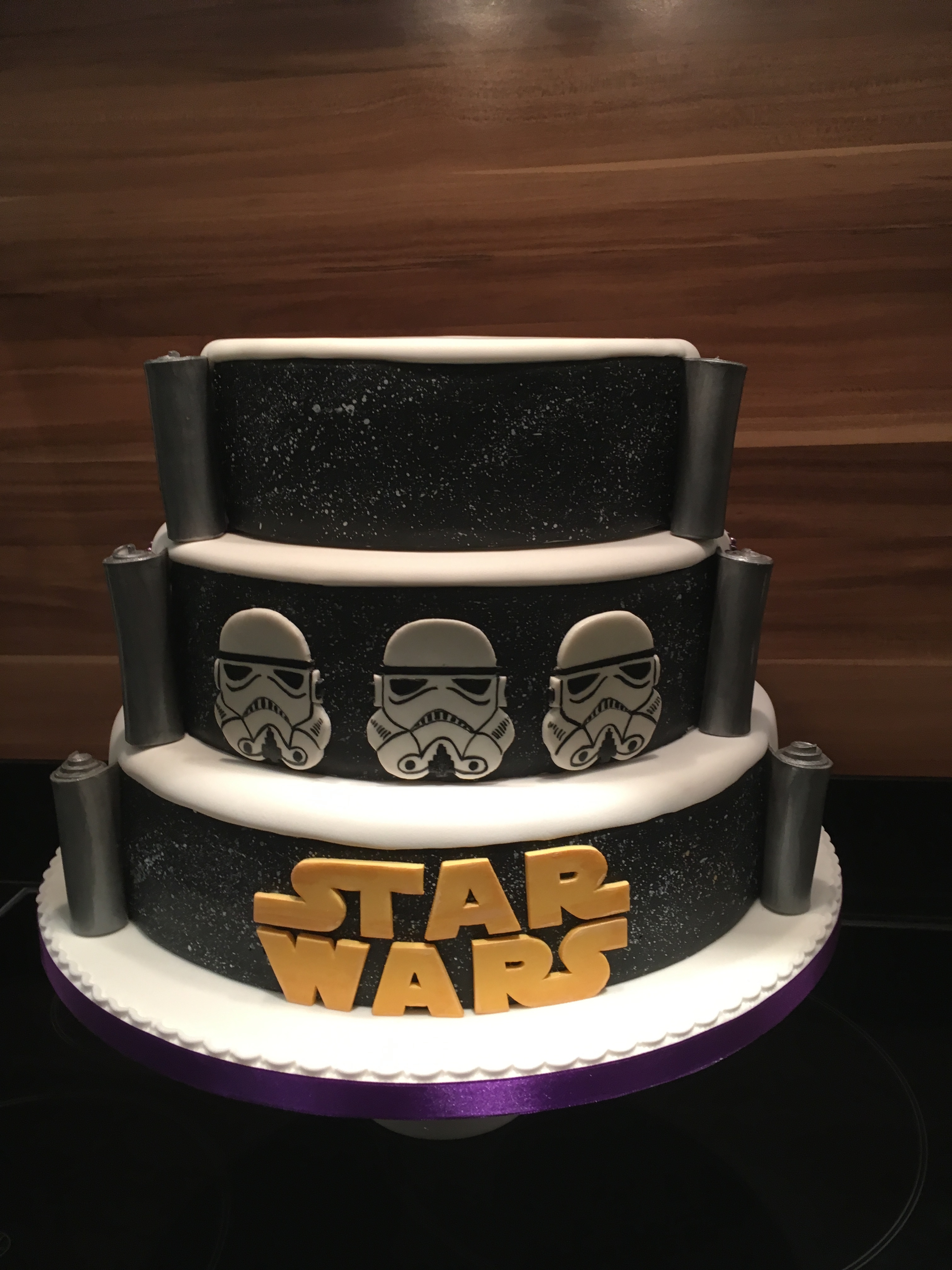 Star Wars themed wedding cake